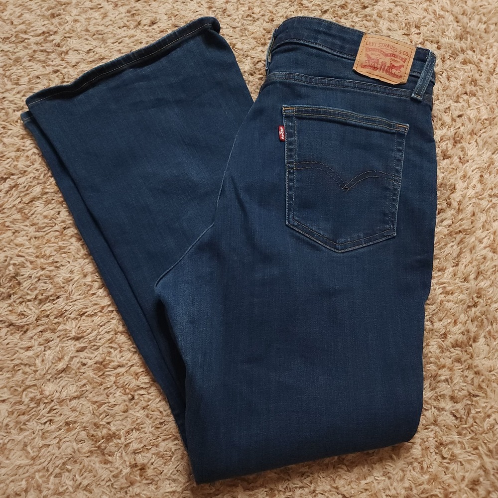 Levi Strauss & Co. 726 Flare Womens 32 High-Rise Blue Denim Jeans
